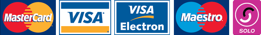 Card-Logos Most major cards accepted