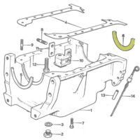 GASKET - REAR SUMP AD3.152 - LONG - Image 3