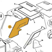 CAB TRIM PAD RH WING MK1 MK2 EXPLORER - Image 3