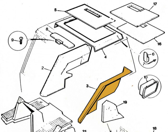 CAB TRIM PAD LH WING MK1 MK2 EXPLORER - Image 3