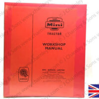 WORKSHOP MANUAL - BMC MINI TRACTOR