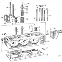 TOP GASKET SET - BMC 3 CYLINDER - Image 2