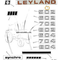 BONNET DECAL - LEYLAND HARVEST GOLD - Image 3