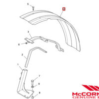 RH FRONT FENDER - 550mm - Image 2