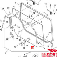 REAR WINDOW GLASS - T3