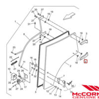 DOOR HINGE - LOWER LH / UPPER RH - Image 3