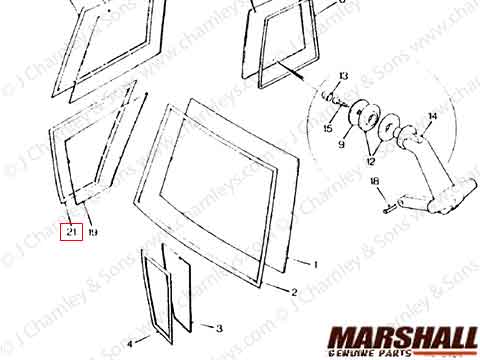 RH LOWER DOOR GLASS RUBBER - Image 3