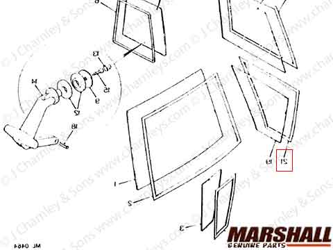 LH LOWER DOOR GLASS RUBBER - Image 3