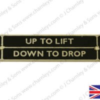 BADGE HYDRAULIC LEVER PLATES
