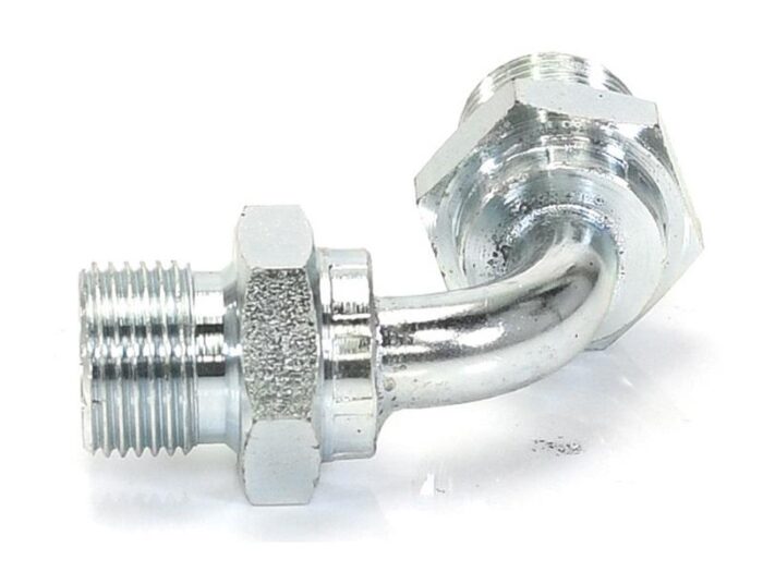 90° HYDRAULIC ADAPTOR 3/8" BSP MALE X 3/8" BSP MALE