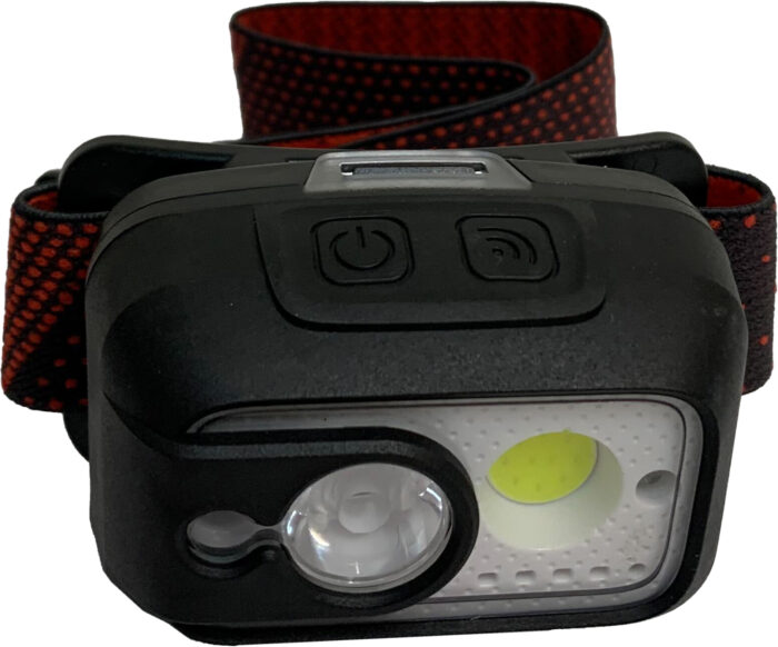 HEAD TORCH RECHARGABLE MULTIFUNCTION LED